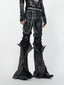 HEAVYWEIGHT PUNKSTYLE PU LEATHER SKINNY PANTS WITH DETACHABLE SLEEVES