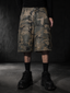 HEAVY-DUTY CAMOUFLAGE RIVET CARGO SHORTS