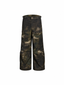 WASTELAND DIRTY DYE CARGO PANTS, FLARED CAMO WORK TROUSERS