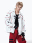 VINTAGE RACING BIKER Distressed SPLICED UNISEX THIN JACKET