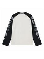 "WA_VE" PORTRAIT PRINT LONG SLEEVE TEE NICHE T-SHIRT