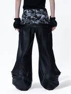 WAXED SPLICED 3D TEXTURE CASUAL HEAVY‑DUTY PANTS