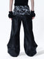 WAXED SPLICED 3D TEXTURE CASUAL HEAVY‑DUTY PANTS
