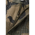 HEAVY-DUTY CAMOUFLAGE RIVET CARGO SHORTS