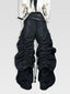 DARK NICHE STRUCTURED PLEATED WAXED HEAVYWEIGHT BAGGY JEANS