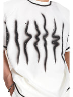 MEN'S RIVET WAVE PATTERN CASUAL COOL STREETWEAR T-SHIRT SET