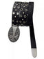 NICHE METAL CROSS‑CARVED FULL‑GRAIN COWHIDE BELT