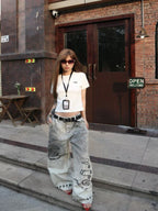 MUSIC NOTE OVERSIZED UNISEX PANTS