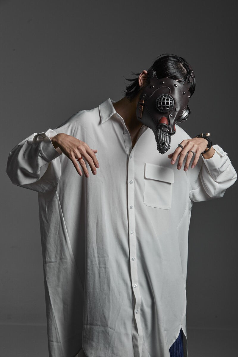 UNISEX STEAMPUNK RIVET HALLOWEEN COSTUME METAL MASK