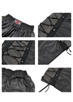 LACED MESH PANEL BOXING SHORTS