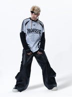 WAXED SPLICED 3D TEXTURE CASUAL HEAVY‑DUTY PANTS