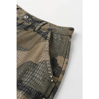 HEAVY-DUTY CAMOUFLAGE RIVET CARGO SHORTS