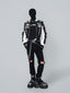 VINTAGE BIKER PU LEATHER EMBROIDERED STAND COLLAR CROPPED RACING JACKET