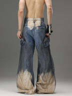 VINTAGE HEAVY‑WEIGHT YELLOW MUD DYE JEANS