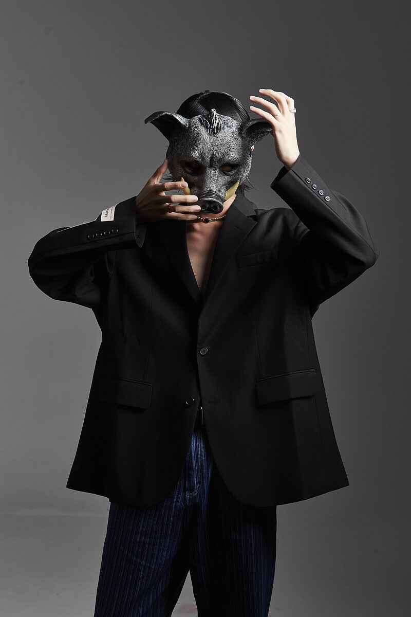 LARGE WILD BOAR FULL FACE MASK HALLOWEEN COSPLAY ANIMAL MASK