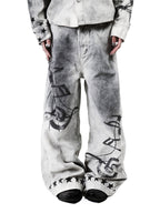 MUSIC NOTE OVERSIZED UNISEX PANTS