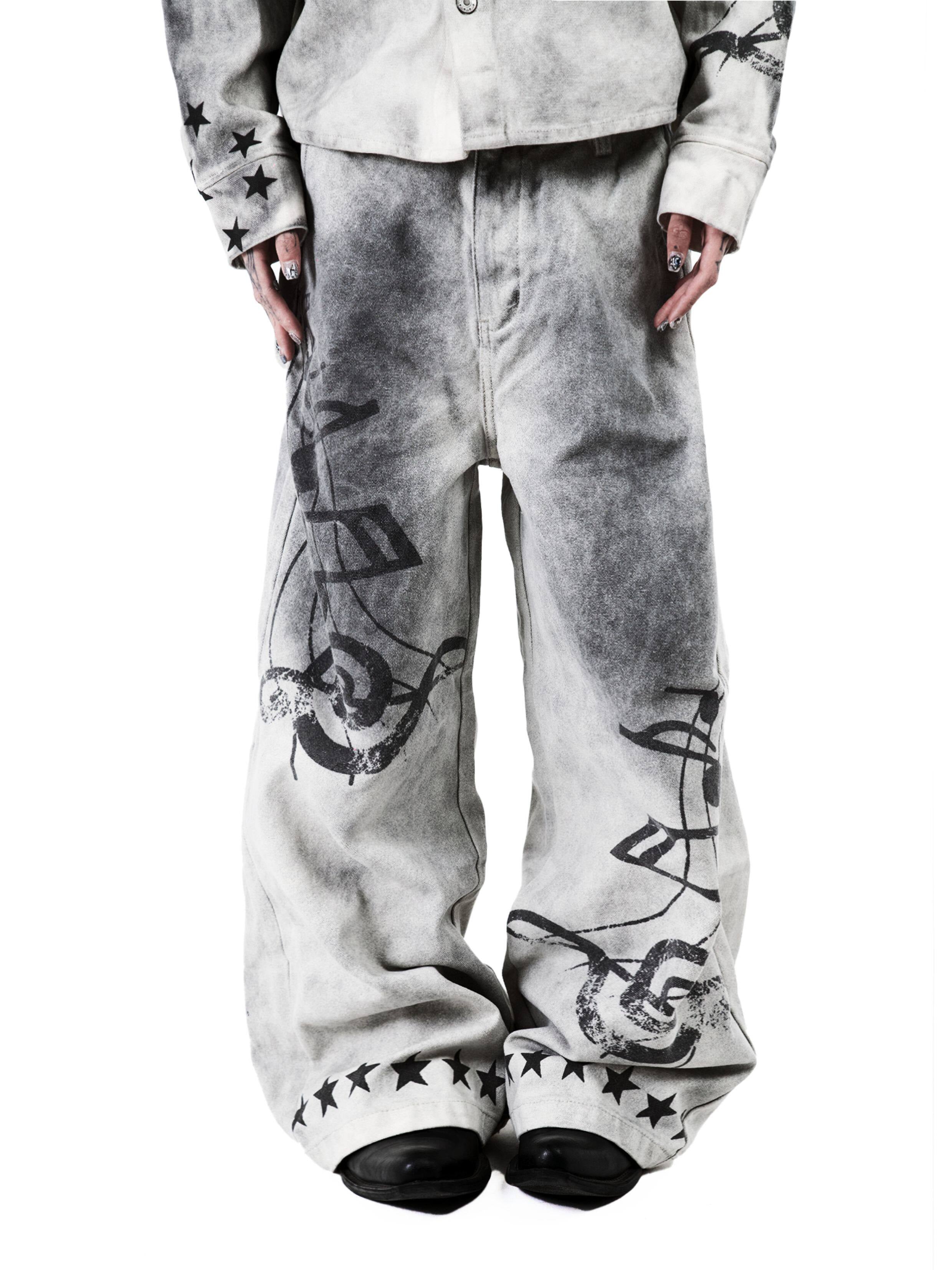 MUSIC NOTE OVERSIZED UNISEX PANTS
