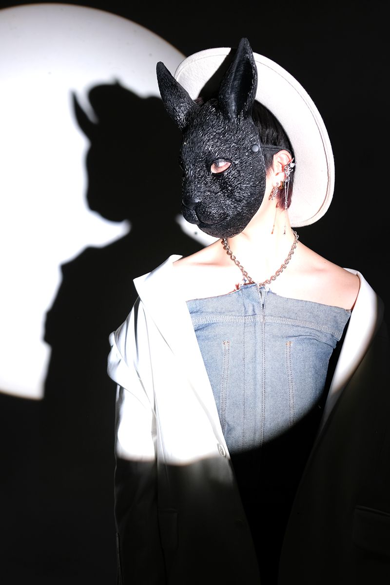 VIRAL BUNNY GIRL MASKHALLOWEEN ANNUAL PARTY DAY ANIMAL COSPLAY MASK