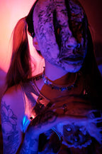 SCAR FACE LATEX HALF HOOD HORROR MASK, VIRAL HALLOWEEN MASK
