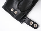 DARK PUNK STUDDED HALF-FINGER LEATHER GLOVES