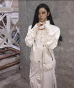 SILVERMOON KNIGHT WHITE LEATHER JACKET