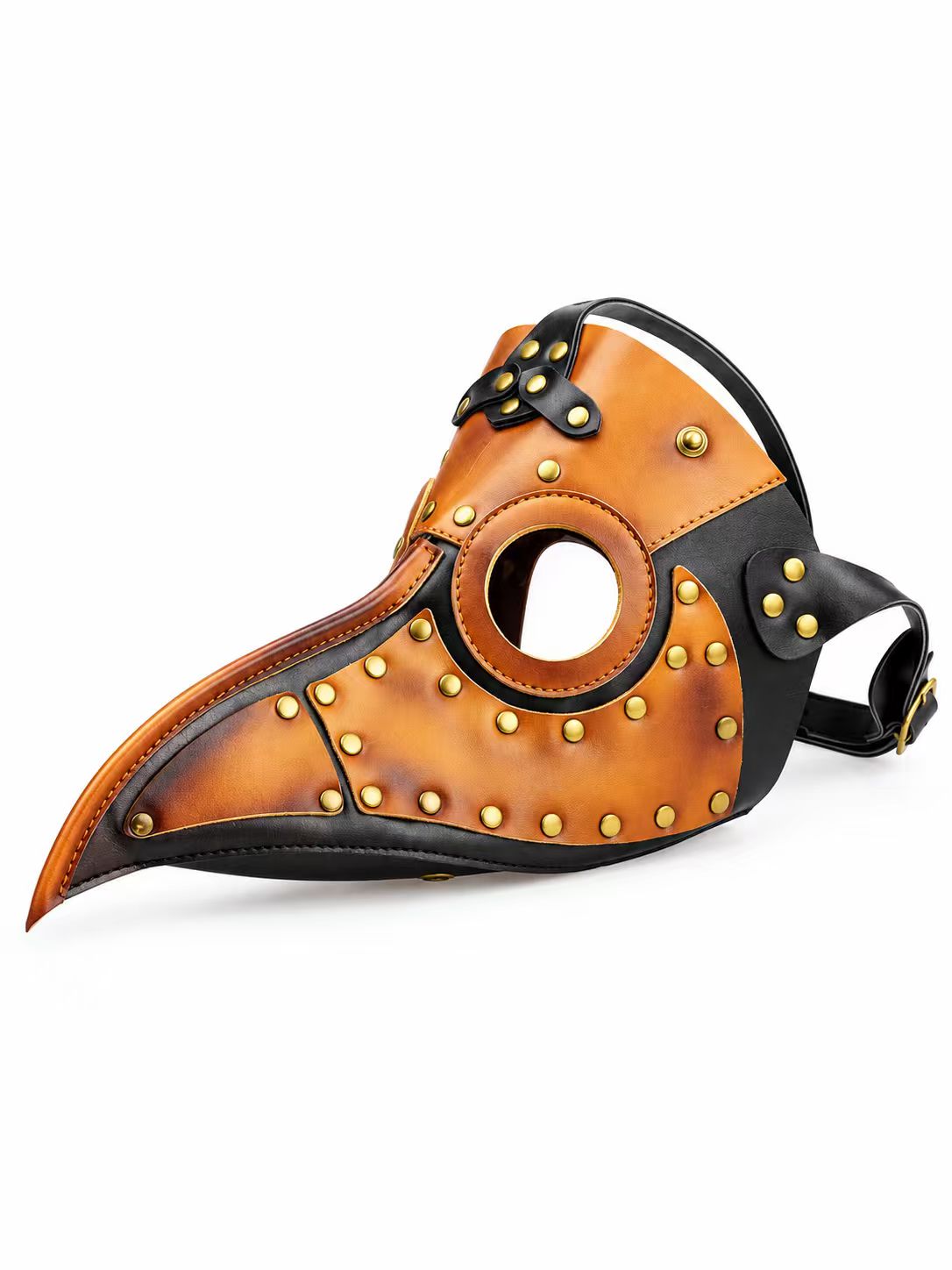 UNISEX STEAMPUNK RIVET HALLOWEEN COSTUME METAL MASK
