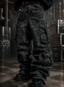 MULTI-WAIST RIVET CAMO CARGO PANTS