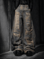 AMERICAN-STYLE LOOSE-FIT DISTRESSED STREETWEAR JEANS