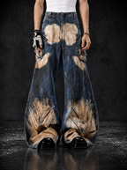 VINTAGE HEAVY‑WEIGHT YELLOW MUD DYE JEANS