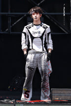 RACING PATCHWORK LONG SLEEVE, VINTAGE BIKER SLIM CROPPED TOP