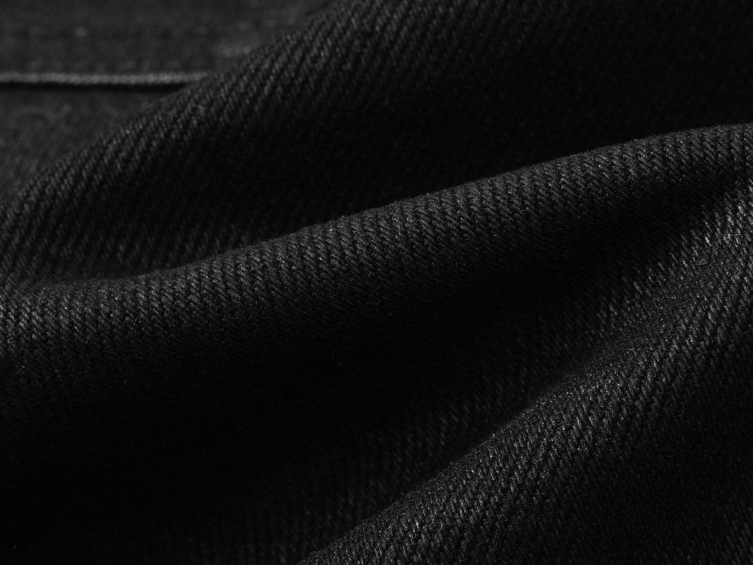 IRREGULAR STRUCTURE WAXED FLARED PANTS