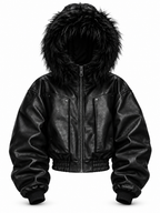 DARKPTPTS  ARMOR DETACHABLE FUR COLLAR THICKENED NICHE JACKET
