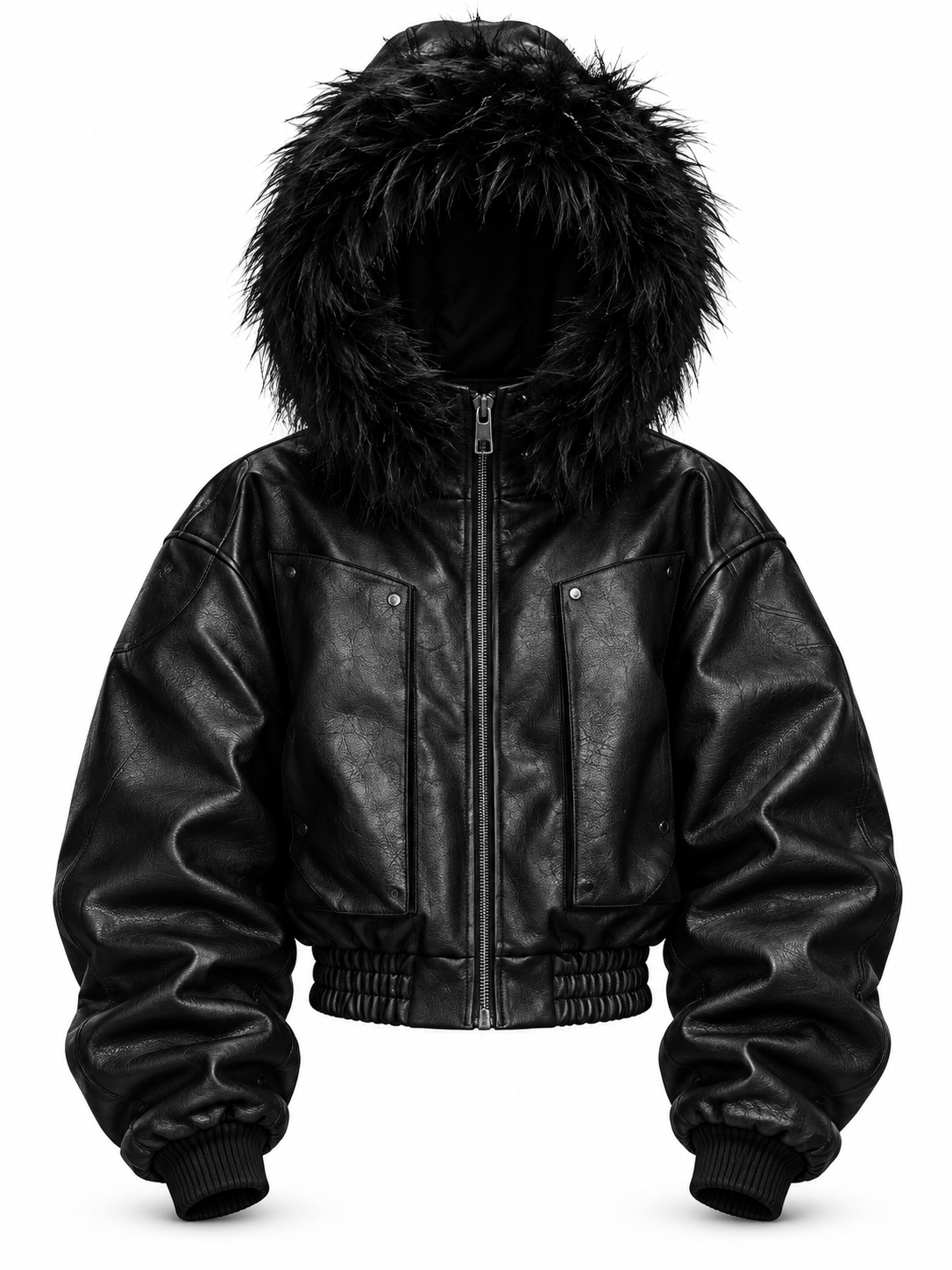 DARKPTPTS  ARMOR DETACHABLE FUR COLLAR THICKENED NICHE JACKET