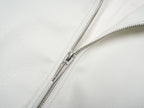 WHITE DEVIL FAUX FUR COLLAR LEATHER JACKET