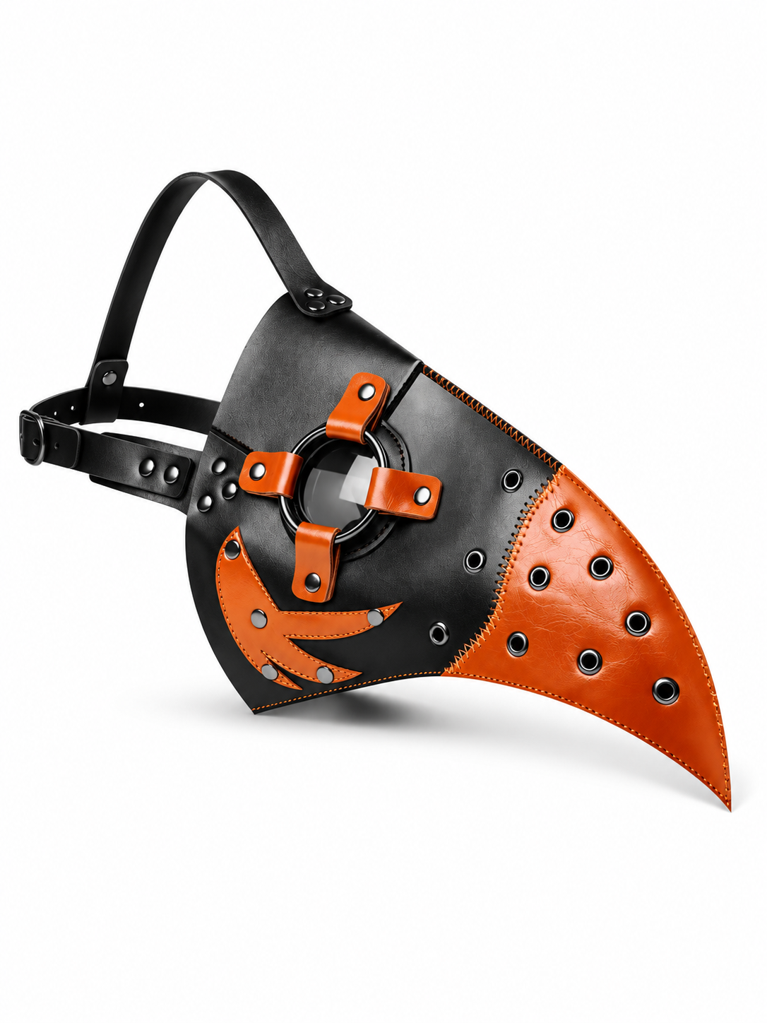 UNISEX STEAMPUNK RIVET HALLOWEEN COSTUME METAL MASK