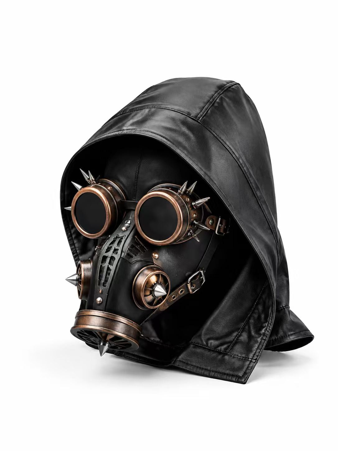 UNISEX STEAMPUNK RIVET HALLOWEEN COSTUME METAL MASK