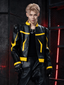 Techwear Shoulder‑Guard Racing Leather Jacket Casual Outerwear