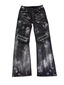 SILVER WAX BRUSHED ZIPPER RIVET WASHED DISTRESSED SKINNY JEANS