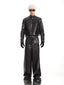 MEN'S BIKER STYLE GRADIENT CROPPED PUNK LEATHER JACKET SET
