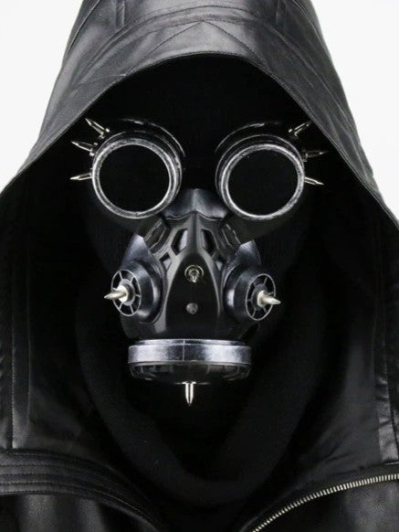 UNISEX STEAMPUNK RIVET HALLOWEEN COSTUME METAL MASK