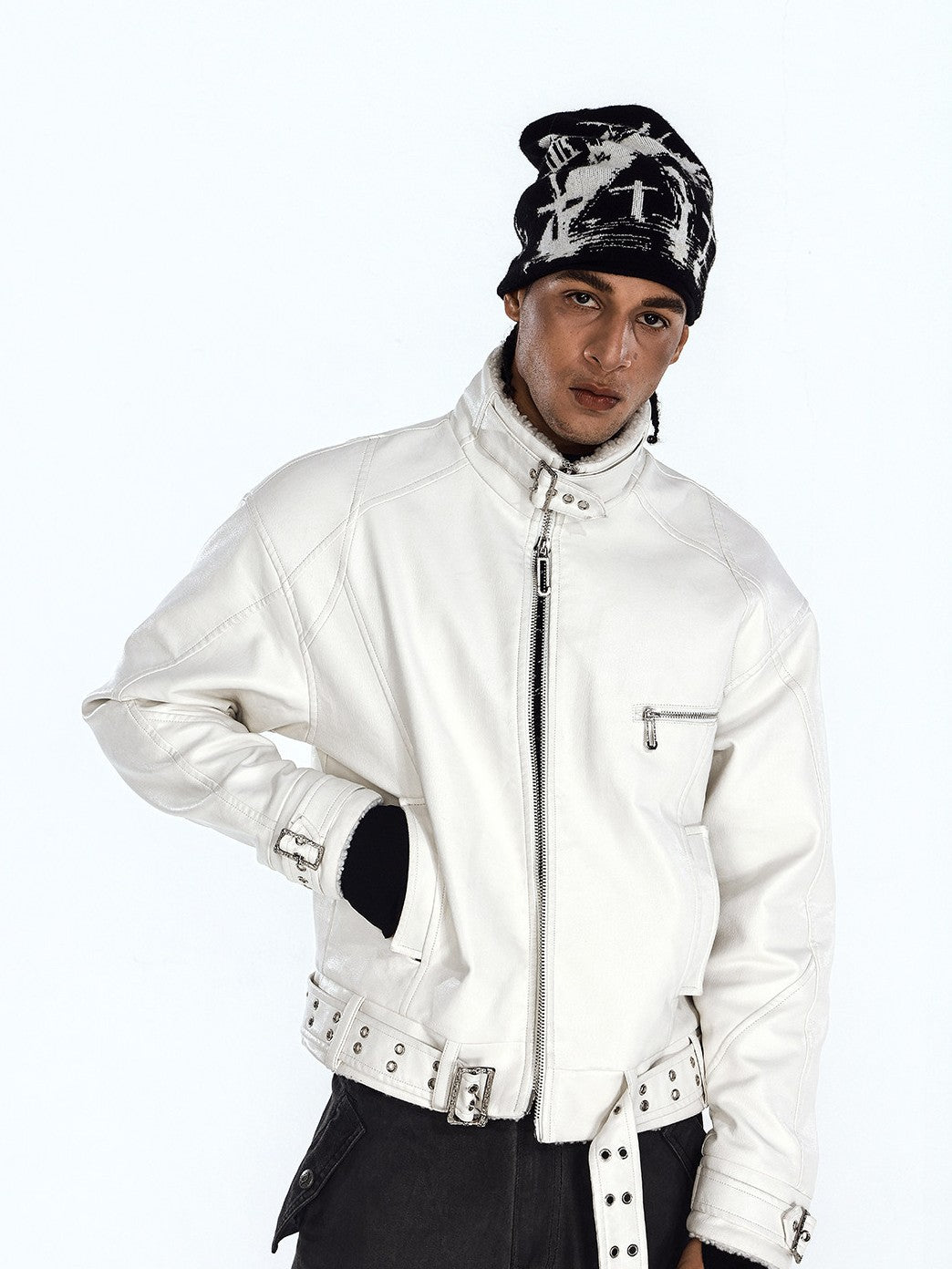 Baggy washed denim street pants offer a loose baggy cut and faded washed finish for timeless urban streetwear style.