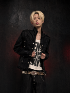 WAXED DENIM DISTRESSED HEM COAT JACKET “NAPOLEON COURT”