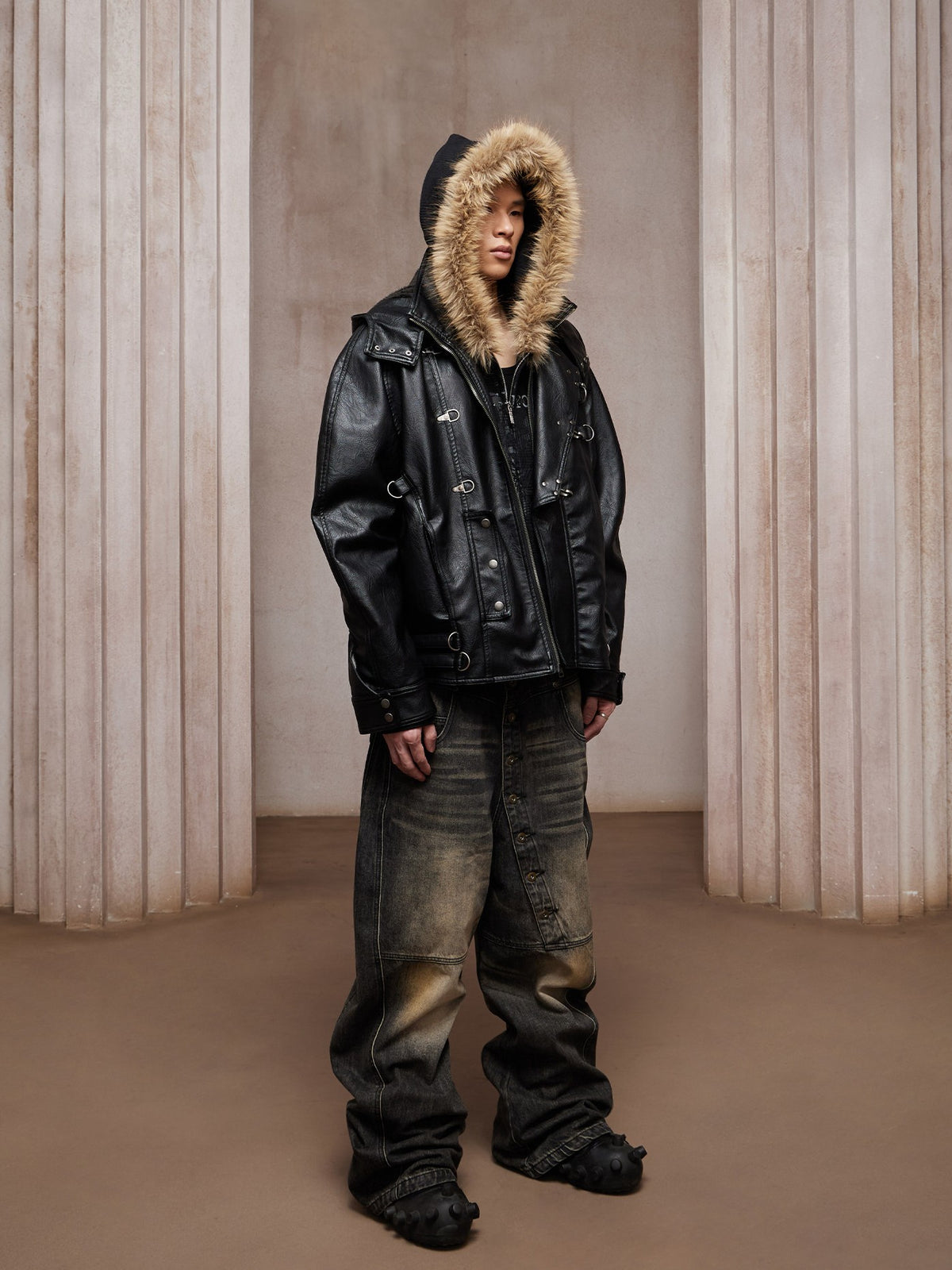 Black magic baggy cargo pant offers a roomy loose silhouette with multi functional cargo pockets, infused with mysterious dark witchcraft-inspired detailing. Made from tough comfortable woven fabric, it merges occult black-magic goth aesthetics with modern streetwear functionality. Versatile to match tees, hoodies and overshirts, great for everyday urban fits and spooky season styling.