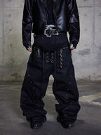 Cargo pants streetwear loose casual, oversized relaxed silhouette with classic multi-pocket cargo design.