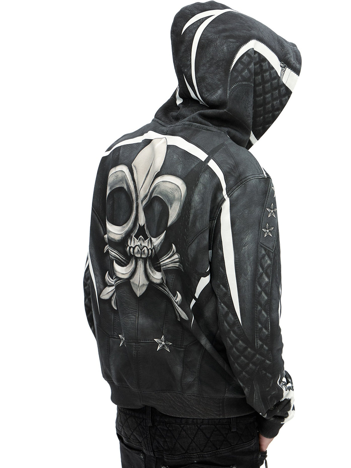 Creepy cute skate hoodie features playful yet slightly eerie cartoon prints and a roomy oversized silhouette, crafted from soft fleece fabric for all-day comfort. It blends whimsical creepy-cute visuals with classic skate culture street aesthetics, perfect for casual daily wear and Halloween-themed street fits.