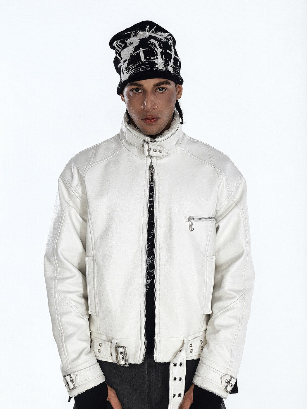 Faded black layered street top features muted faded black tone and layered construction for effortless urban street styling.