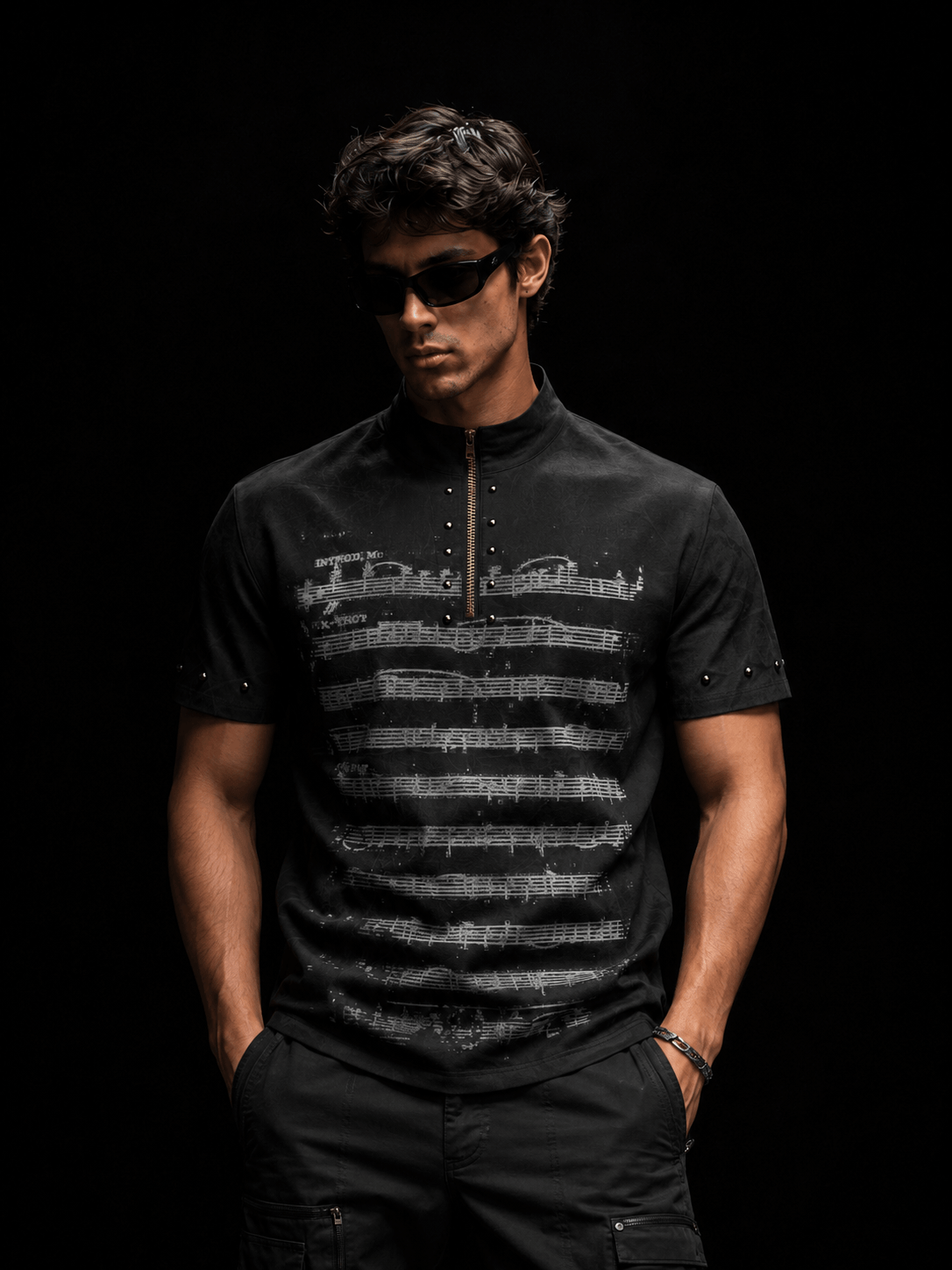 heavy frayed rips and unprocessed raw hem create full distressed texture on this vintage denim, bringing rough punk street aesthetics for edgy daily fits