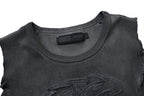 Graffiti art casual urban top, eye-catching graffiti print shows artistic street personality.