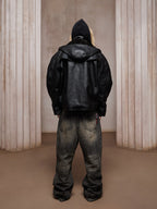 Haunted forest skate sweatshirt features eerie haunted forest graphic prints and a relaxed skate-inspired boxy silhouette. Made from soft heavyweight cotton blend, it delivers a cozy warm handfeel, blending mysterious dark woodland vibes with classic skate street culture. A versatile everyday piece, ideal for casual urban outfits and spooky-season Halloween styling.