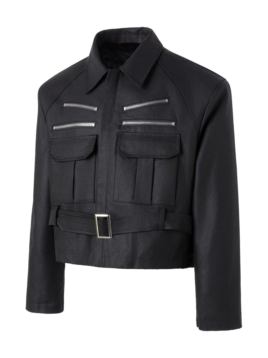 Layered stitch boxy street coat with stacked stitching accents and a structured square silhouette, bringing tactile handworked detail and sharp underground street character to layered fits.